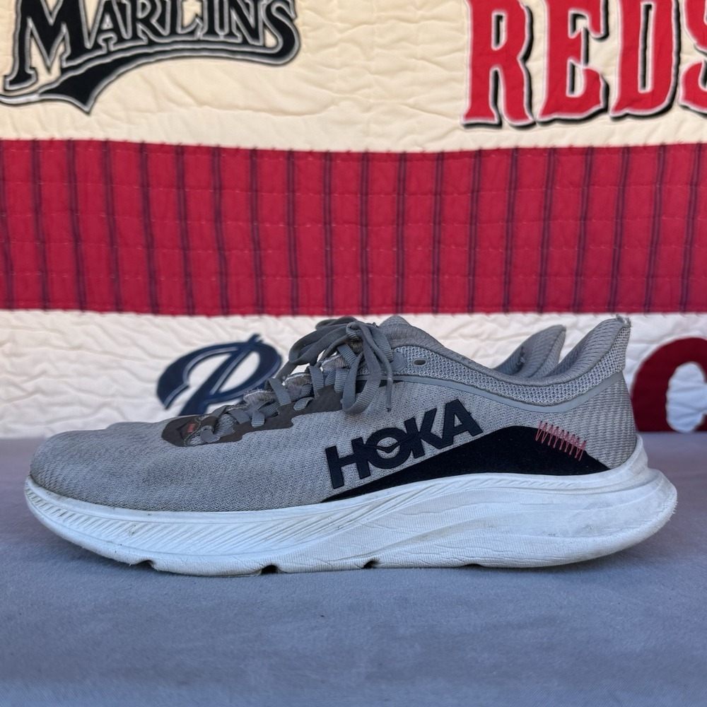 Size 12d - Hoka One One Solimar Grey Black Running Shoes 1123074‎ LNBK Men's